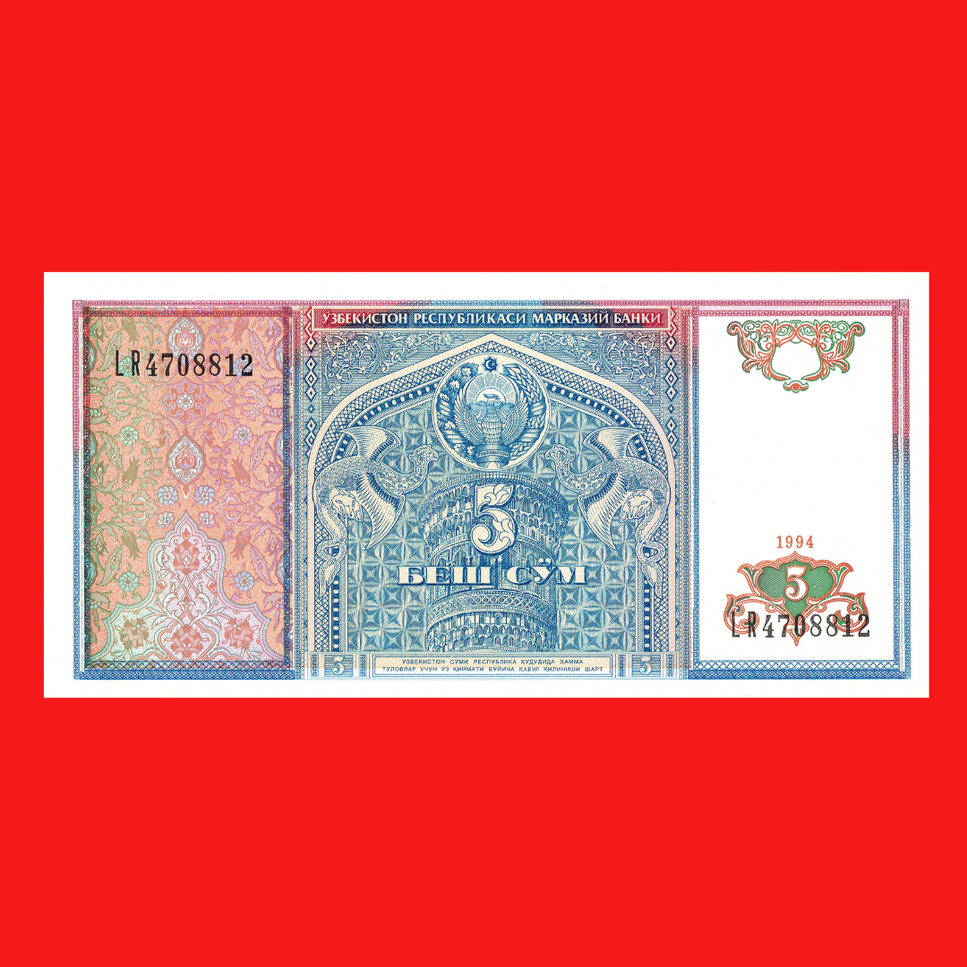 5 So‘m Central Bank of Uzbekistan UNC Condition - Collection Bazzar