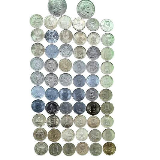 ₹5 Commemorative and Definitive Coins India 62 Coins Full Set Collectible