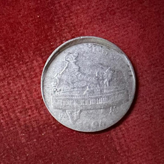 50 Paise Error & Misprint Top Printing Shifted Year Not print Properly fss - Collection Bazzar
