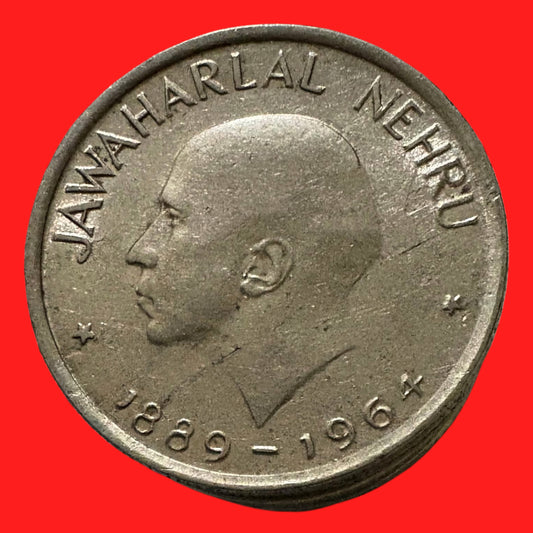 50 Paise Jawaharlal Nehru Commemorative Coin 1964 - Collection Bazzar