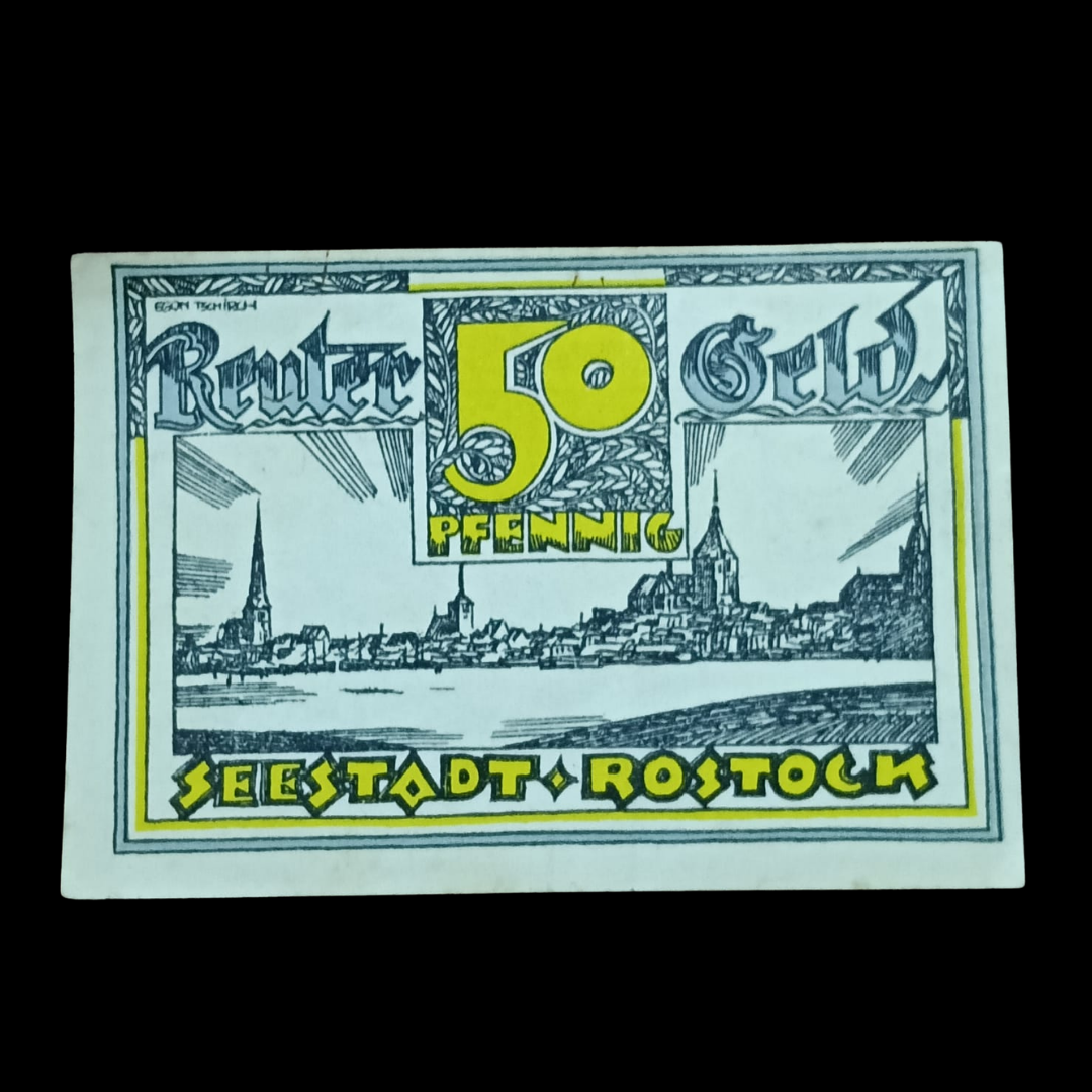 50 Pfennig "Reutergeld" City of Rostock (State of Mecklenburg-Schwerin) - Collection Bazzar