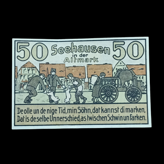 50 Pfennigs Local banknotes City of Seehausen in der Altmark - Collection Bazzar