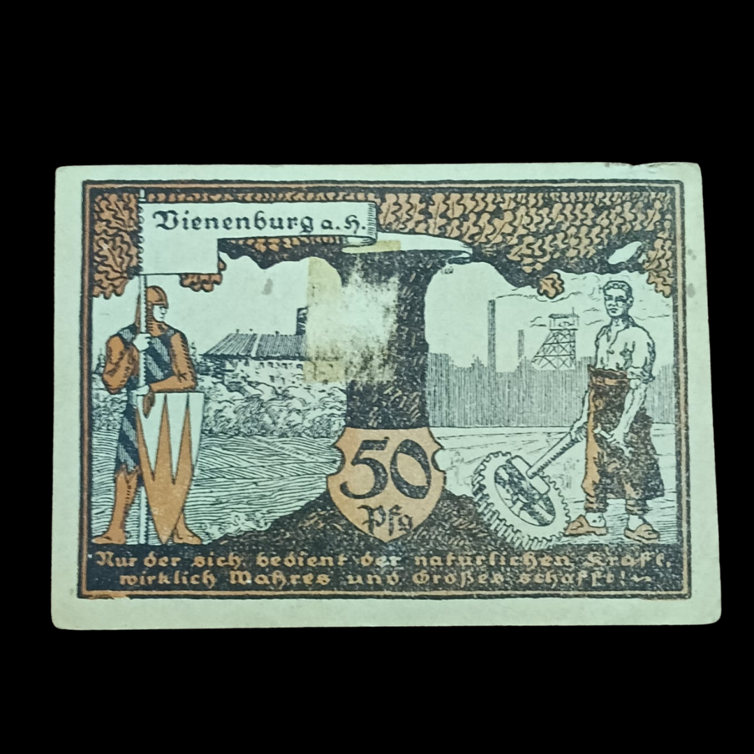 50 Pfennigs Local banknotes Weimar Republic Municipality of Vienenburg - Collection Bazzar