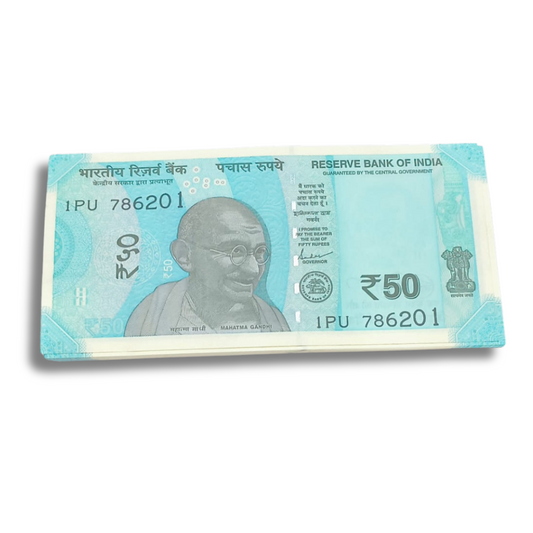 ₹50 note packet with 786201 serial – rare holy Bismillah number