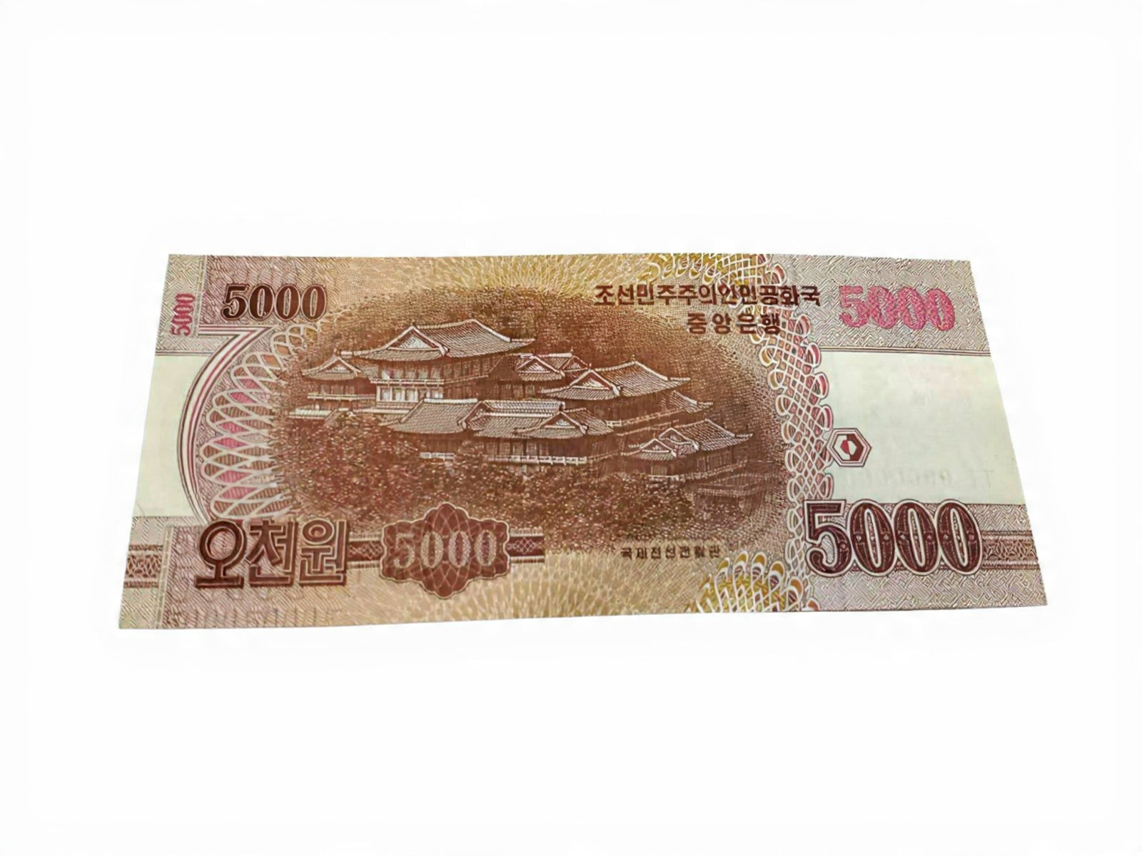 5000 Won Specimen Note North Korea Extremely Rare Collectible - Collection Bazzar