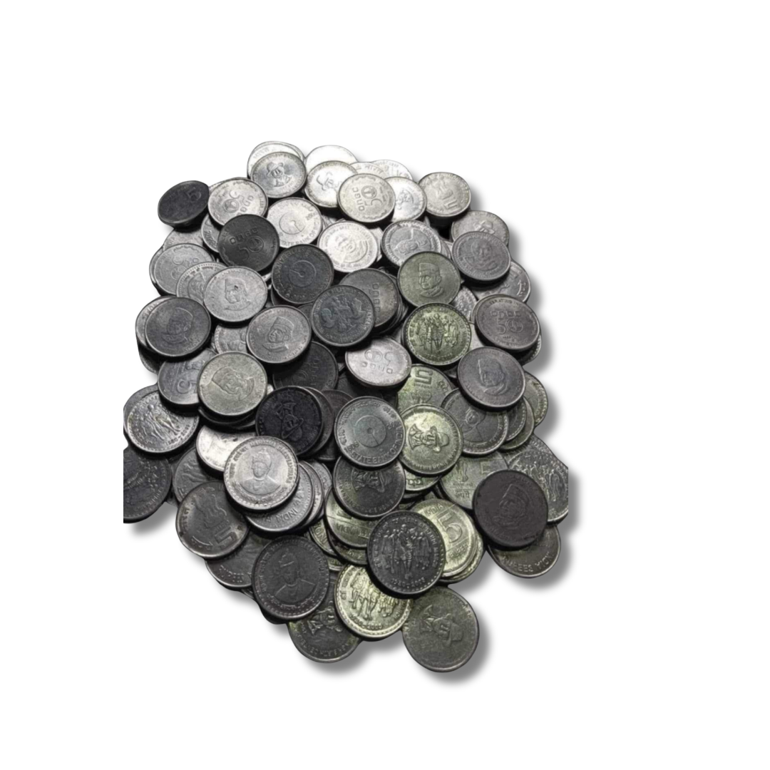 Rs 5 commemorative coins, Indian commemorative coins, 100 coin lot, multi variety coin pack, rare Indian coins, excellent condition coins, copper-nickel coins, India mint coins
