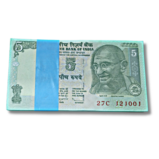 ₹5 Gandhi Birthday Serial Note Packet – 12 October 2001
