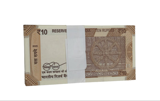 Rs 10 Star Note Packet 981301✱ | RBI Replacement Issue 100 UNC Notes