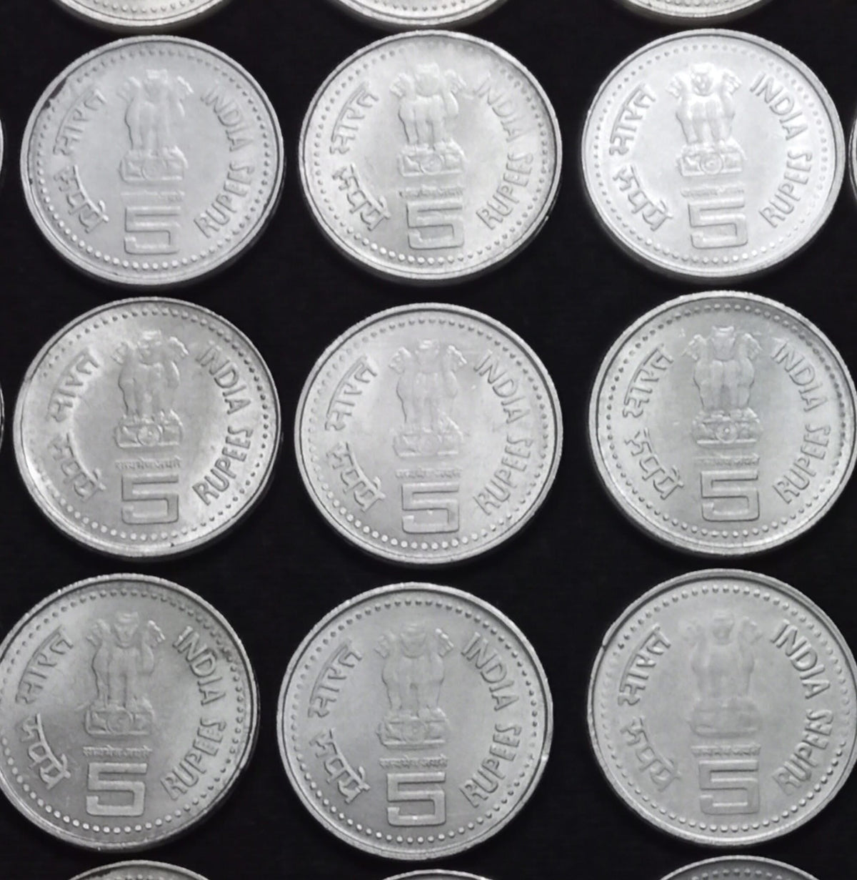 5 Rupees Narayana Gurudev (Stainless steel) - 25 Coins rare