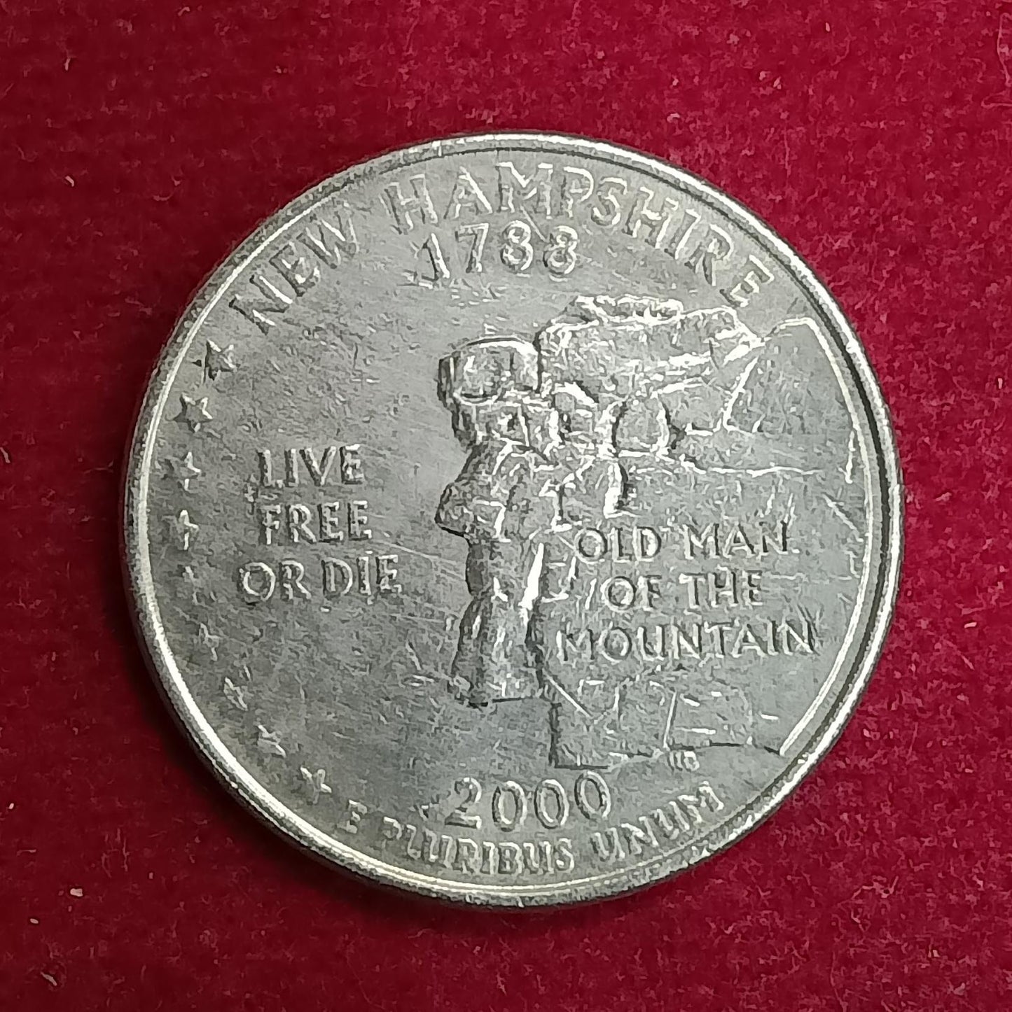 Quarter Dollar 2000 New Hampshire (USA) 1/4 Dollar Steel Coin