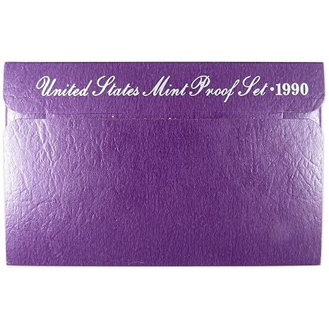 1990 United States Proof Coin Set | 5 Coins – 1 Cent, 5 Cent, 10 Cent, Quarter, Half Dollar