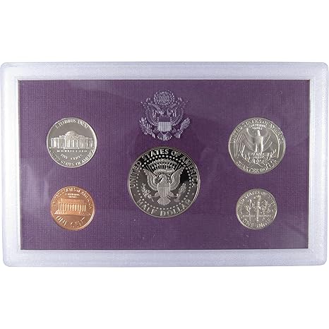 1990 United States Proof Coin Set | 5 Coins – 1 Cent, 5 Cent, 10 Cent, Quarter, Half Dollar