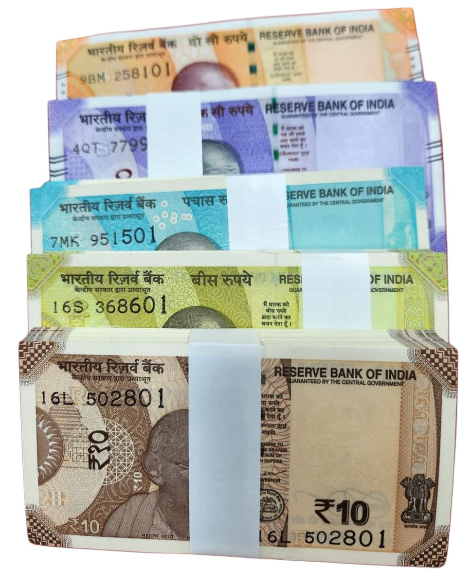 10, 20, 50, 100  200 Fresh 100 Notes Packets