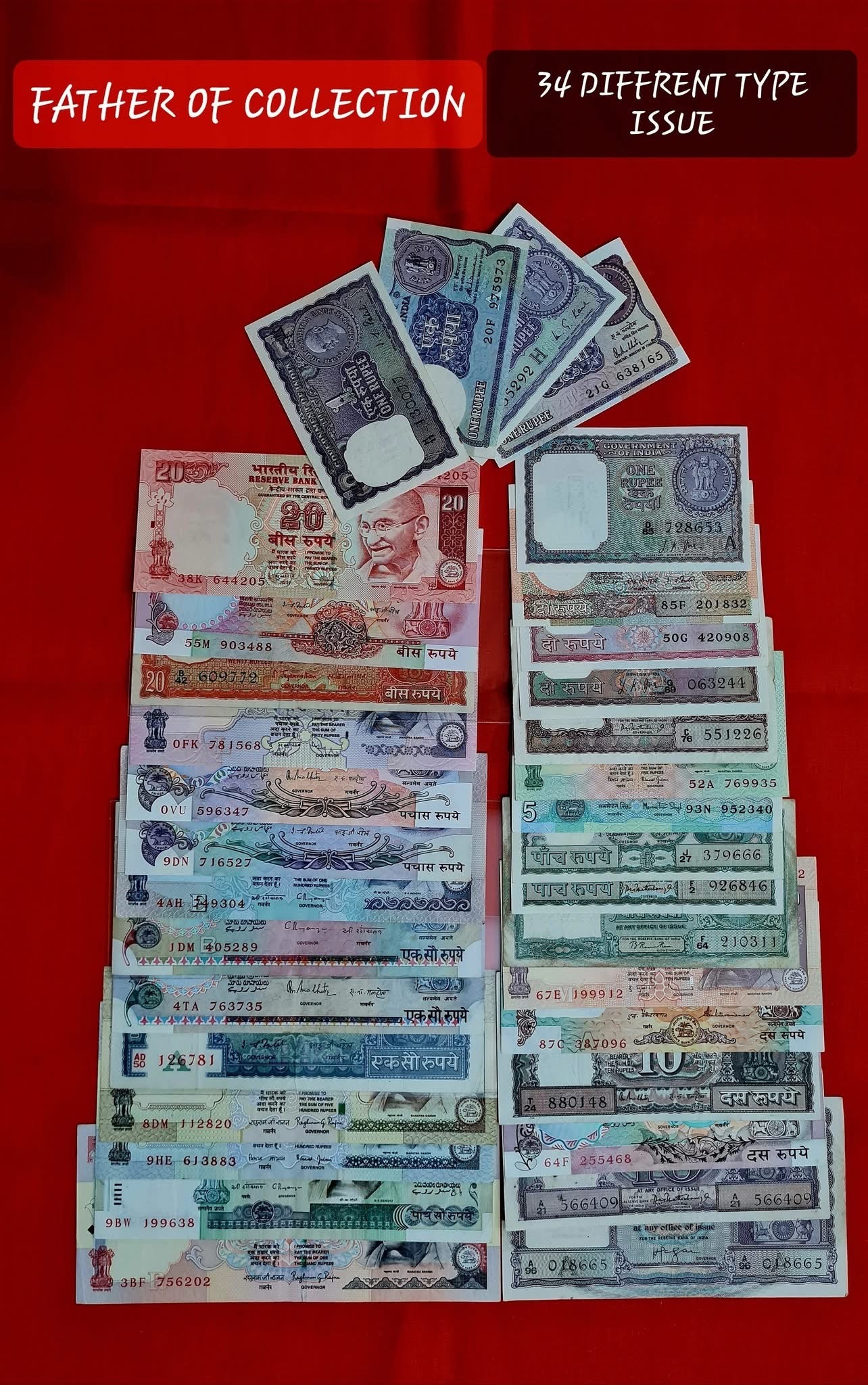 A NEW IDEAS  EXTREMELY VINTAGE ALL NOTE 

SET OF 34 NOTE - Collection Bazzar