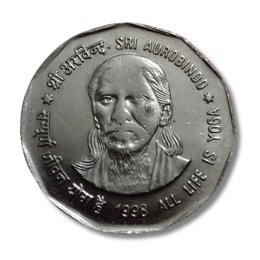 Rs.2 Sri Aurobindo Excellent Condition