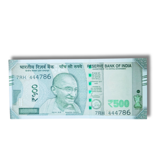 Rs. 500 Currency Note – Ending 786 Number  444786 | Bismillah Holy Number