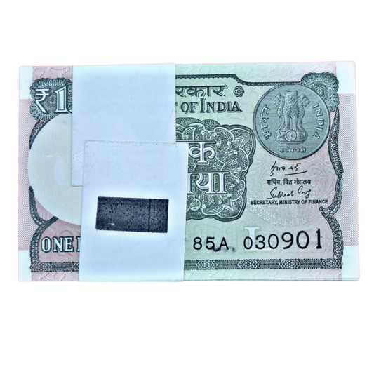 ₹1 Birthday / Anniversary Note Packet – Prefix 85A Serial 030901 (3 September 2001)