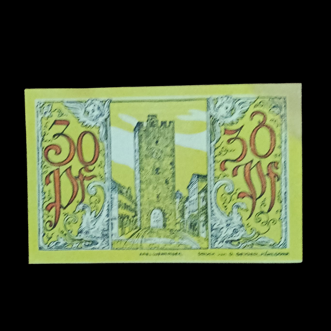 30 Pfennigs Local banknotes Weimar Republic City of Mühldorf am Inn