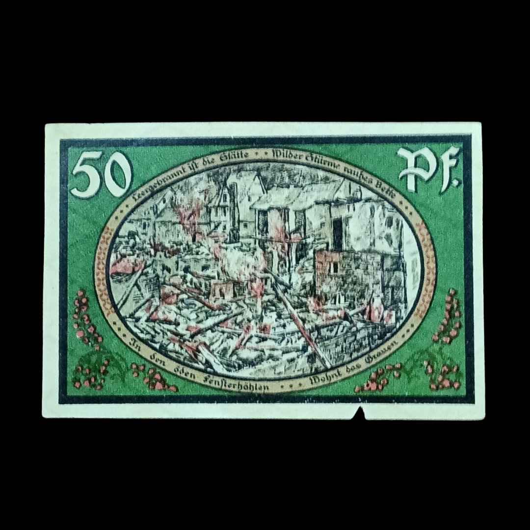 50 Pfennigs Local Weimar Republic City of Wasungen (Thuringia)
