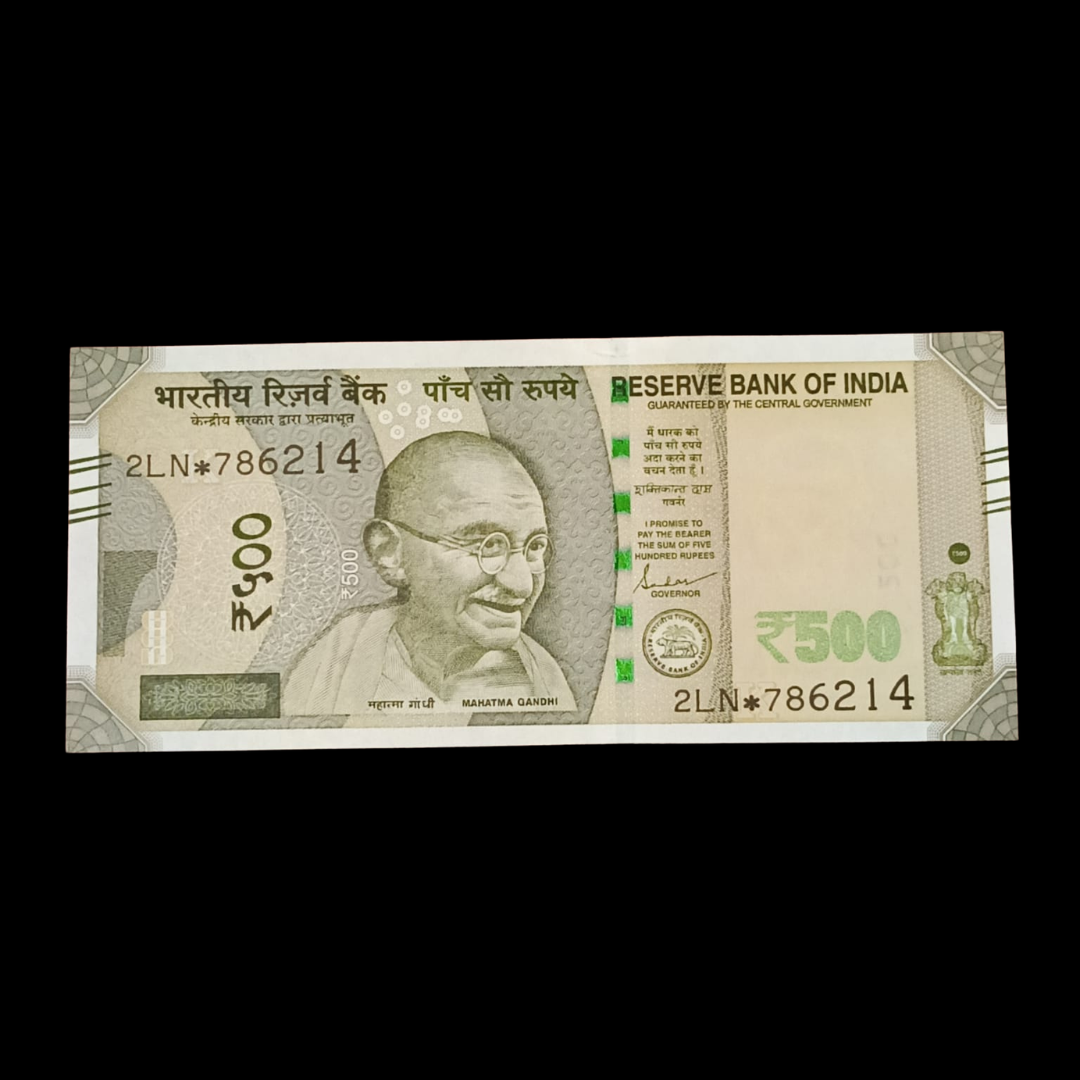 Rs 500 Star Note Special Ram Rahim Number 786214 Extremely Rare