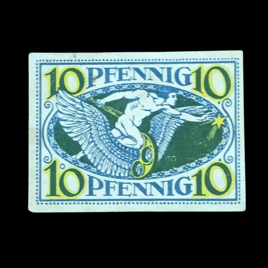 10 Pfennigs Uniontheater Local Weimar Republic City of Weißenfels