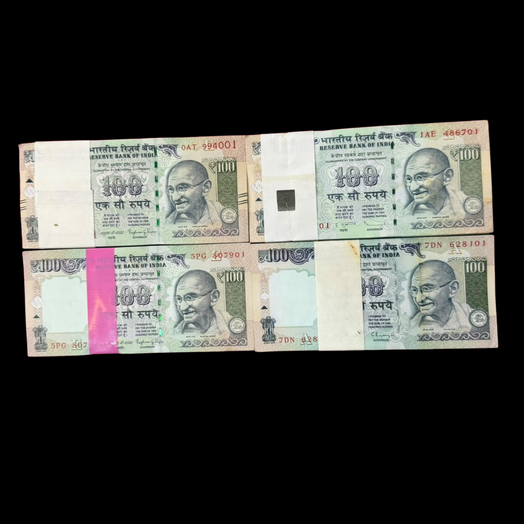 Rs 100 Old Serial 4 Packets Set Mix Governors Telescopic - Non Telescopic
