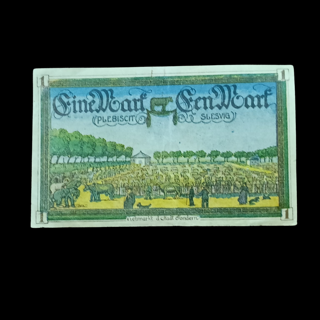 1 Mark Notgeld city of Tondern (now Tønder, Denmark) 1920