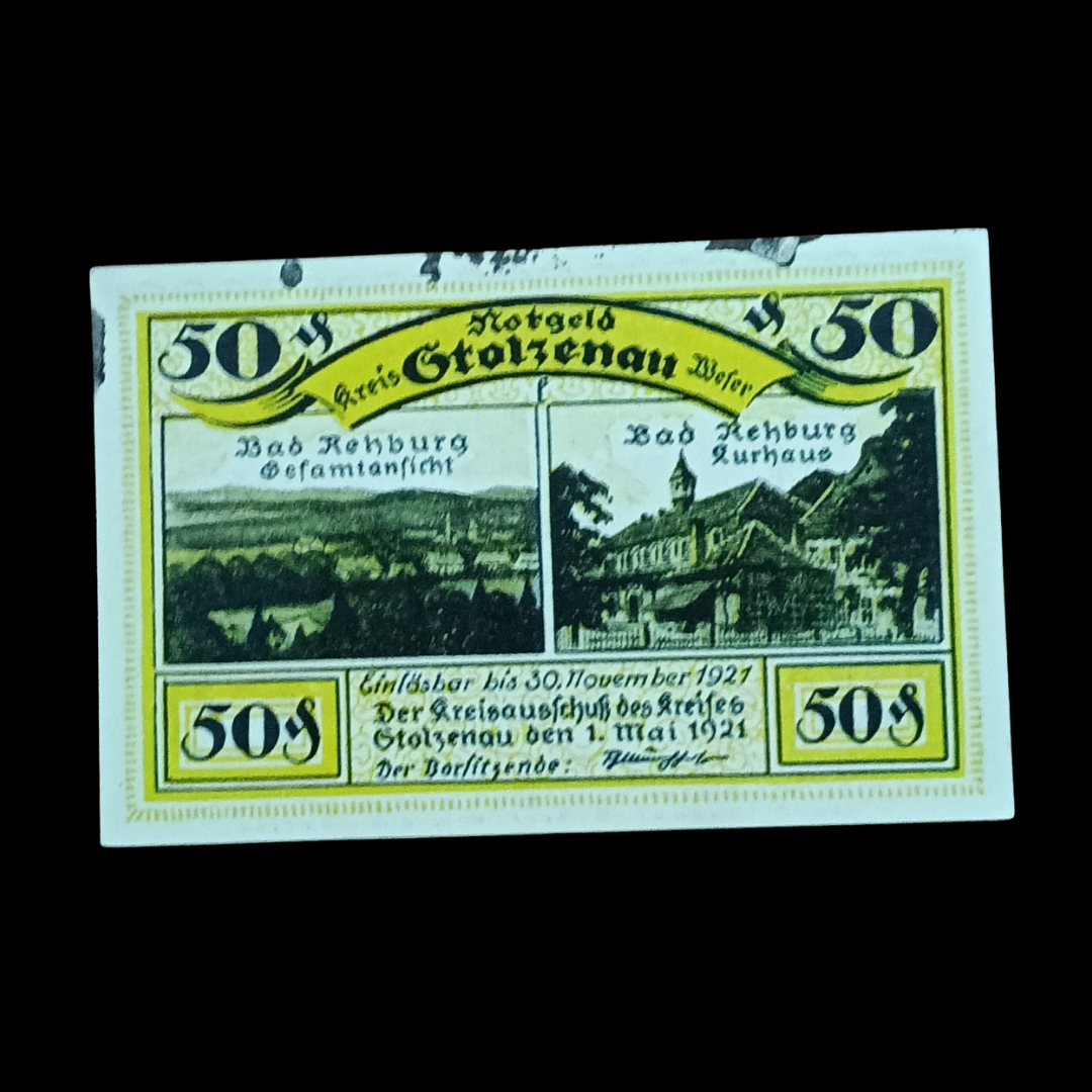 50 Pfennig Notgeld Kreisstolzenau (Stolzenau district) Rare