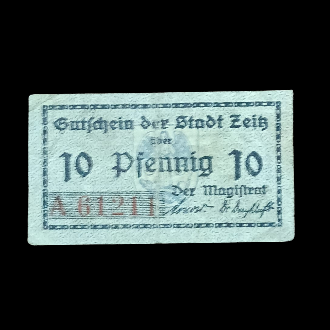 10 Pfennig Notgeld City of Zeitz (Gutschein der Stadt Zeitz)