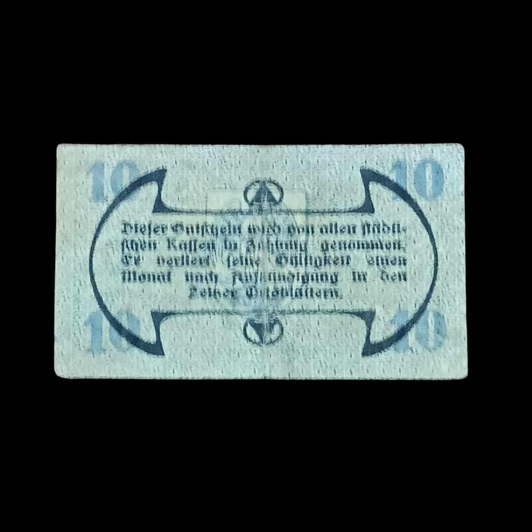 10 Pfennig Notgeld City of Zeitz (Gutschein der Stadt Zeitz)