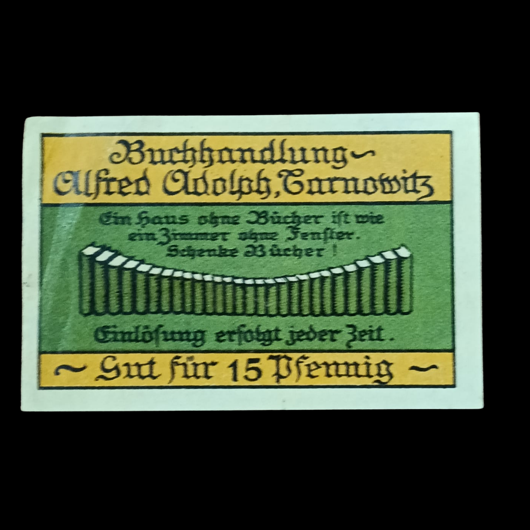15 Pfennig Notgeld Upper Silesia (now Tarnowskie Góry, Poland)