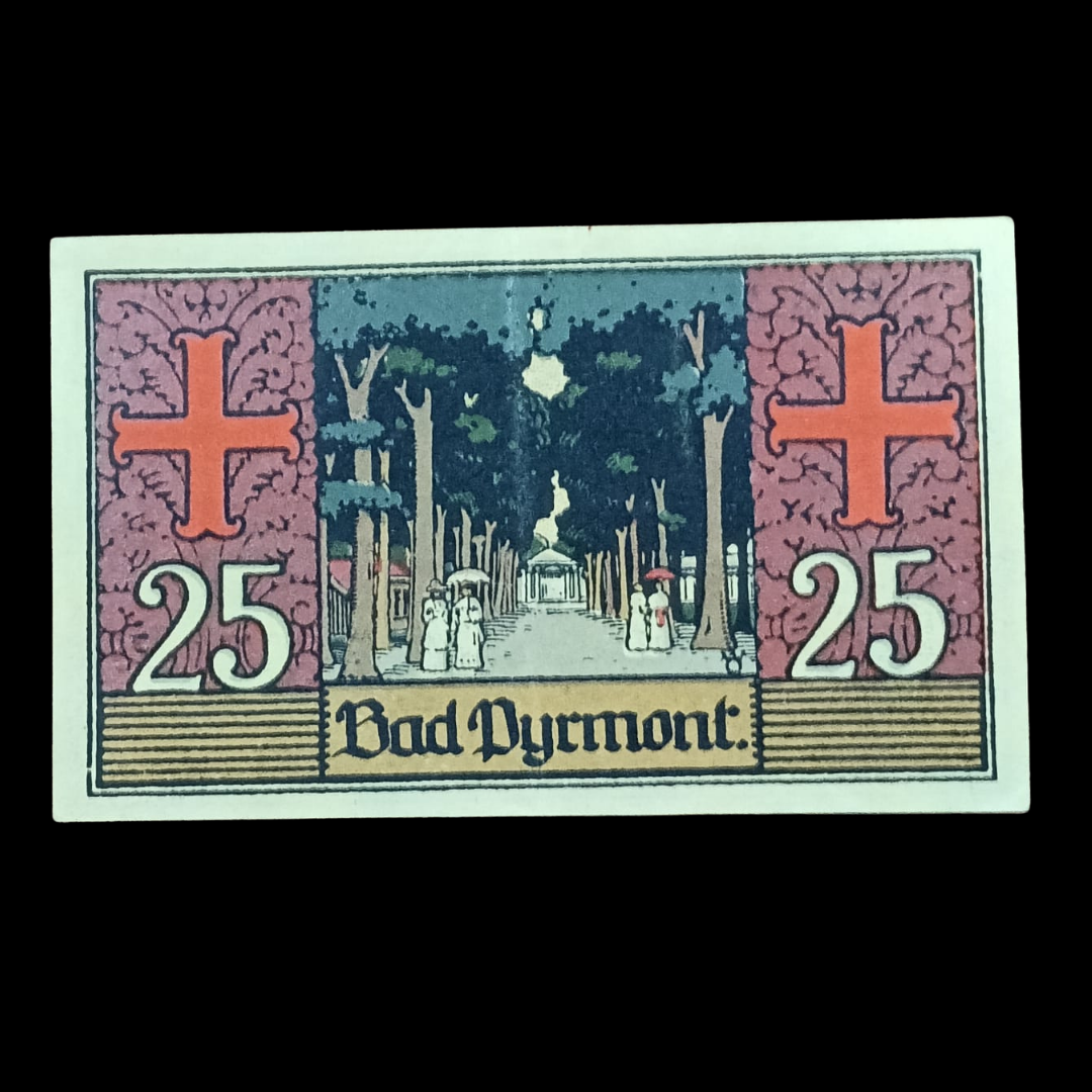 25 Pfennig Notgeld Municipality of Bad Pyrmont (Weimar Republic)