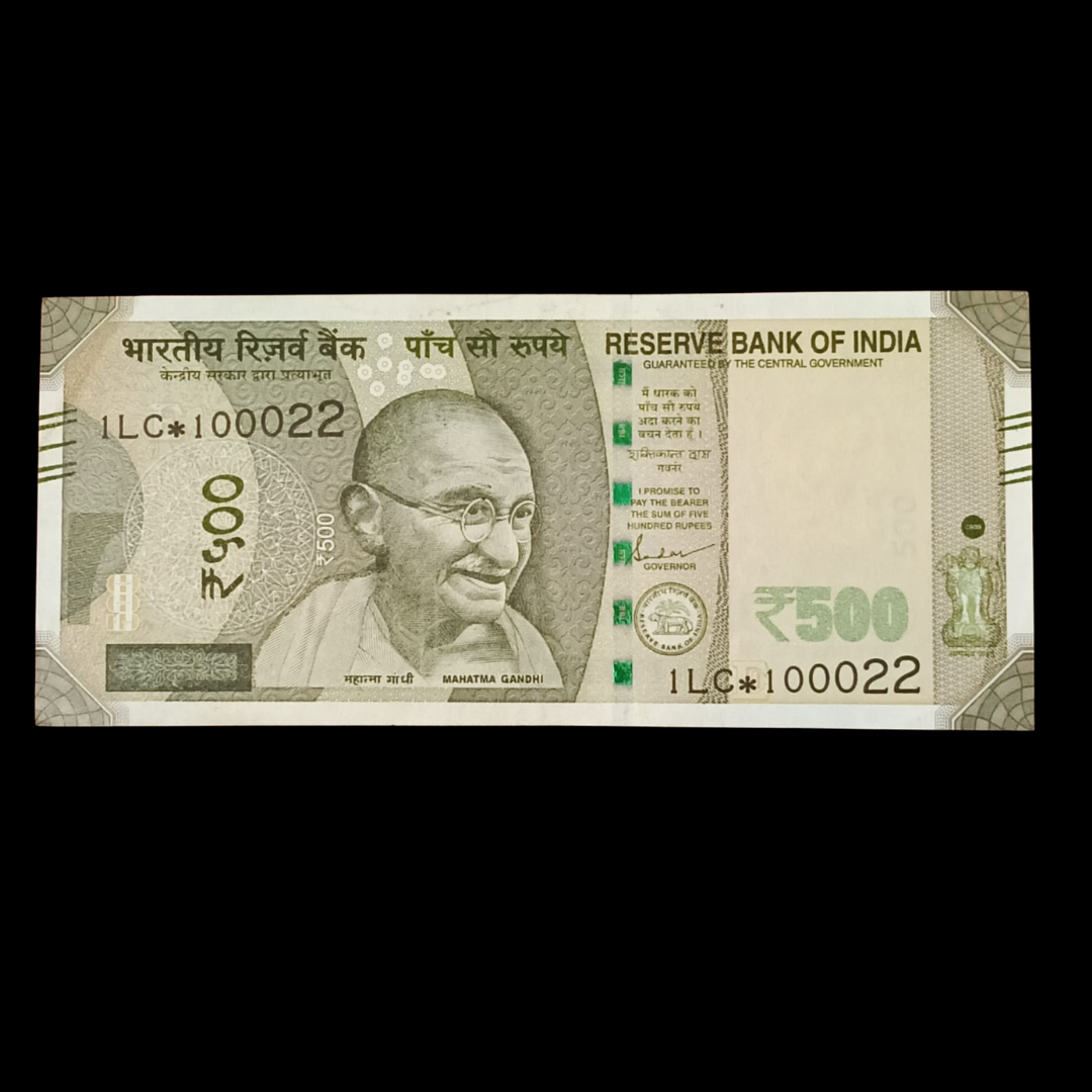 Rs 500 Star Note 100022 Shaktikant Das Collectible Item