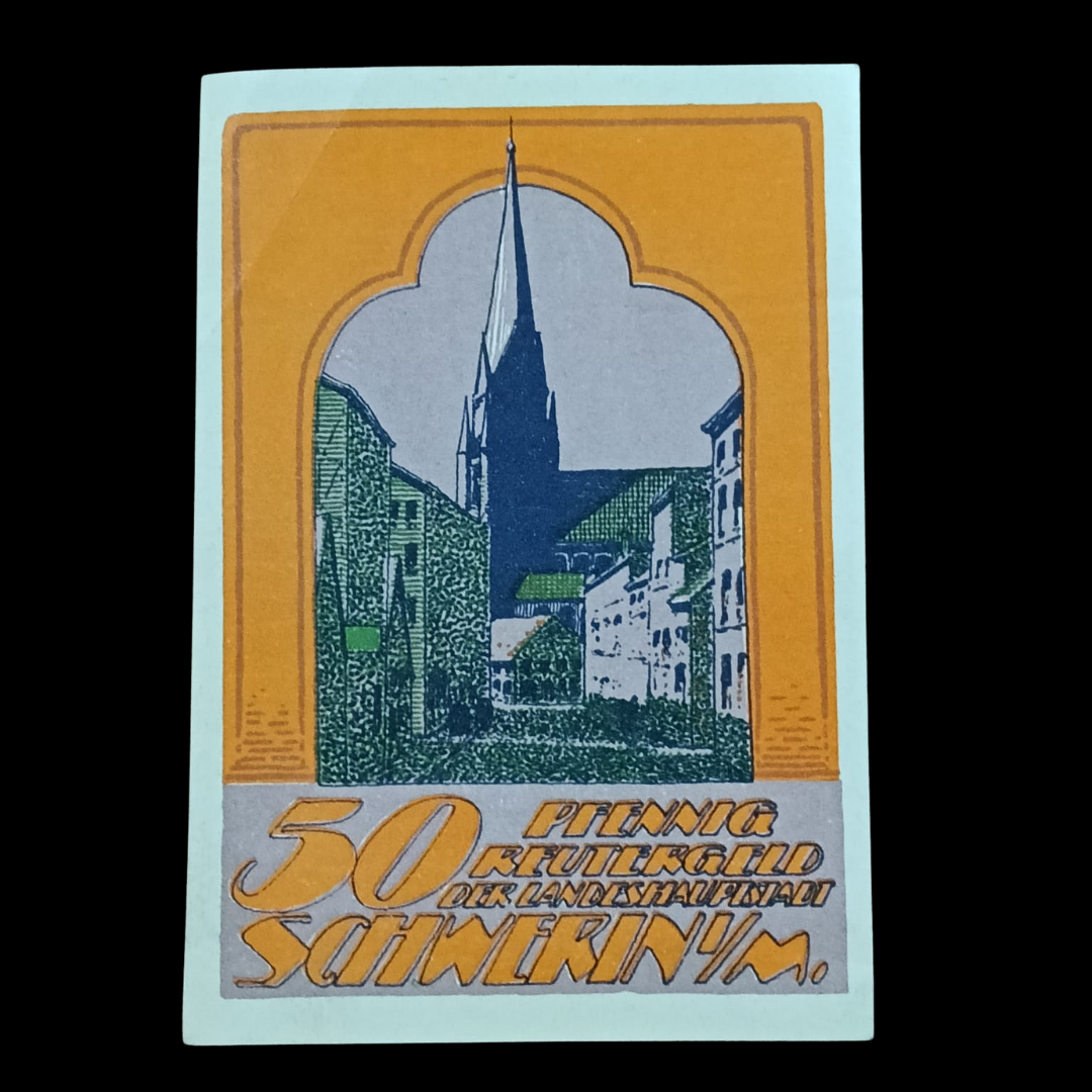 50 Pfennig Notgeld City of Schwerin i. M. (Mecklenburg)