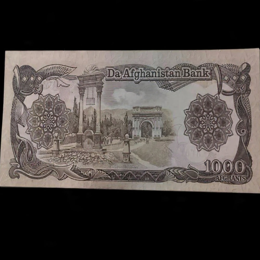 Afghanistan 1000 Afghanis Banknote  Da Afghanistan Bank (UNC) - Collection Bazzar