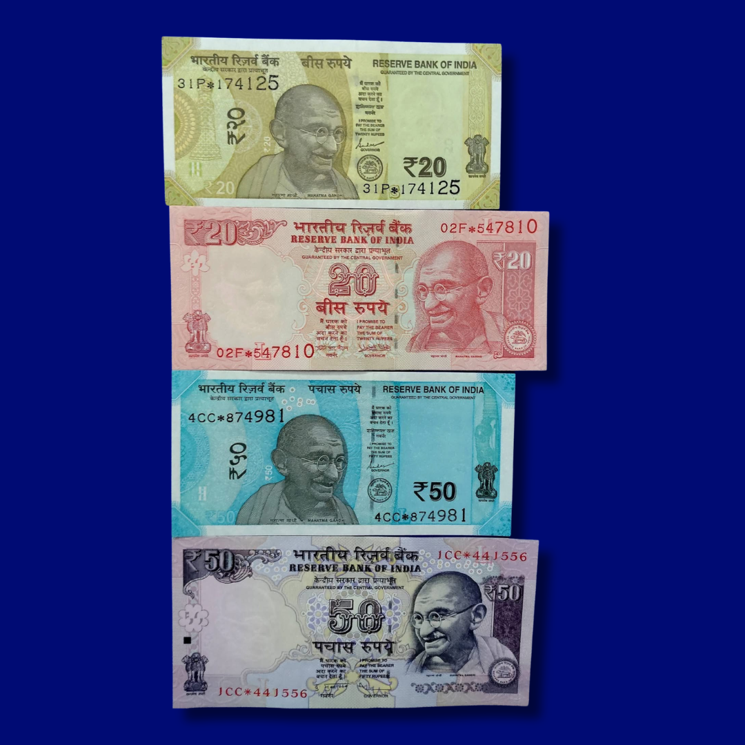 All Denomination Star Sets 1 10 20 50 100 200 500 old and new design rare - Collection Bazzar