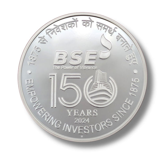 BSE 150 Years Since 1875 Silver Commemorative Coin