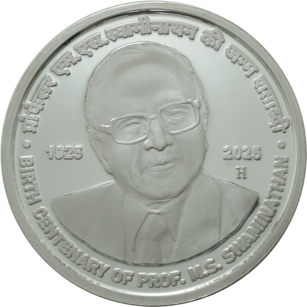 Birth Centenary of Prof. M.S. Swaminathan | Rs 100 Silver Coin | MDF Box - Collection Bazzar