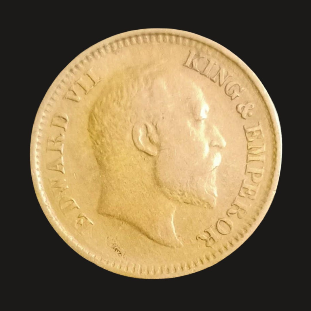 British India 1/2 Pice Edward king And  Empire V 1906 Coin rare - Collection Bazzar