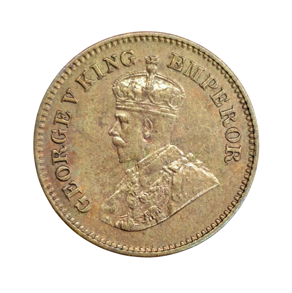 British India 1/2 Pice George V king Emperor 1936 Coin Rare - Collection Bazzar