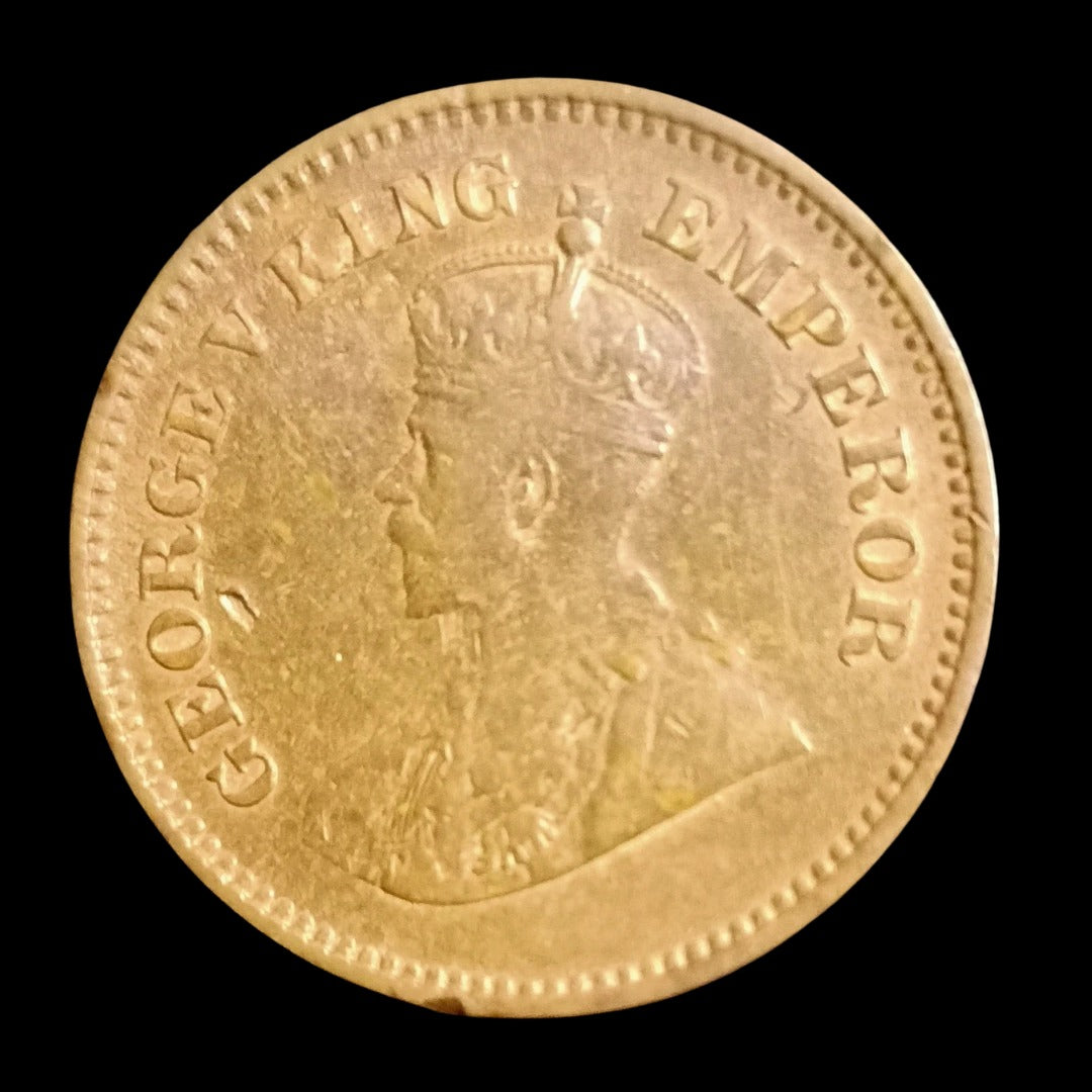 British India 1/2 Pice George V king Empire V 1915 Coin rare  good condition difrent pice given - Collection Bazzar
