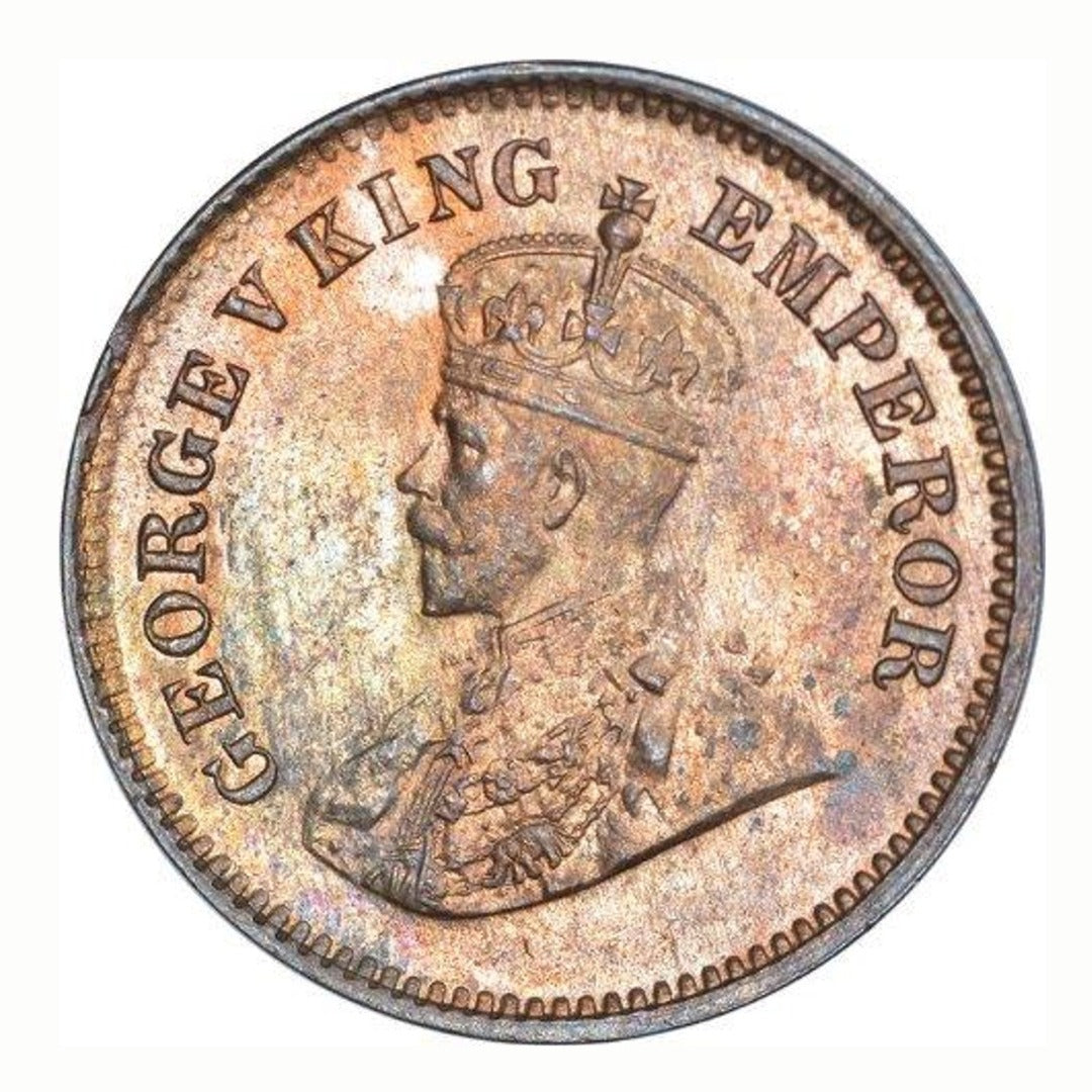 British India 1/2 Pice George V king Empire V 1916 Coin rare  good condition difrent pice given - Collection Bazzar