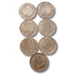 British India One Rupee Silver Coin Set – 7 Varieties | 100.5g Total | Buy Rare Colonial Coins Online