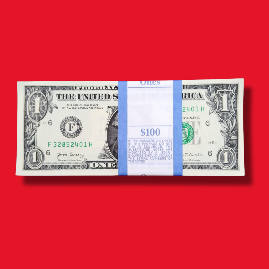Buy 1 Dollar Serial Packet USA Federal Reserve Note Rare Bundle - Collection Bazzar
