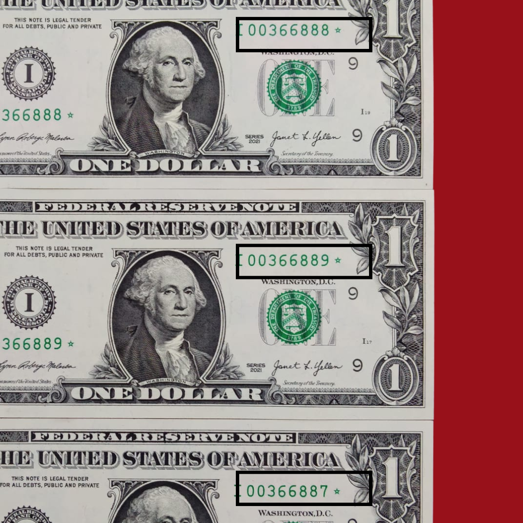 Buy 1 Dollar Star Lower Number Note Price Each USA ★ Note - Collection Bazzar