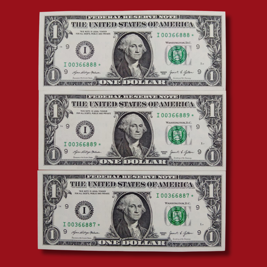 Buy 1 Dollar Star Lower Number Note Price Each USA ★ Note - Collection Bazzar