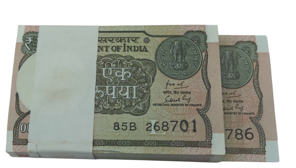 Rs 1 Note Packet 268701 Serial with Middle & Ending 786 Bismillah UNC