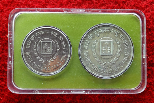 Buy 1979 India Development Oriented silver coin in Rs 10 & Rs 50 - Collection Bazzar