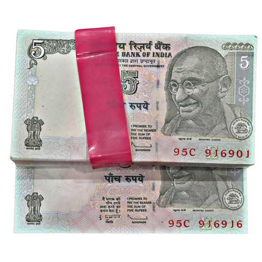 Rs 5 serial packet 916901 with 916916 doubling hallmark number subbarao excellent condition - Collection Bazzar