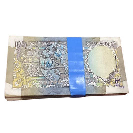 Buy Rs 10 Peacock Issue serial packet 63E 155501 RN Malhotra sign Rare - Collection Bazzar